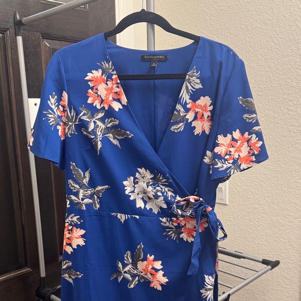 Banana Republic Floral Wrap Dress